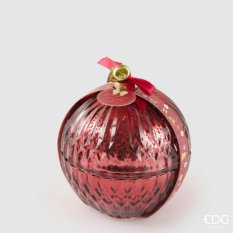edg enzo de gasperi edg enzo de gasperi candela sfera di natale vetro d 13 cm princess of the night red ean 8059824547866