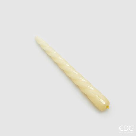 edg enzo de gasperi edg enzo de gasperi candela stelo twist h 23 cm d 22 mm cf 10 pz avorio ean 8059824153425
