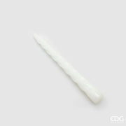 EDG Enzo De Gasperi Candela Stelo Twist H 23 Cm D 22 Mm Cf 10 Pz Bianco