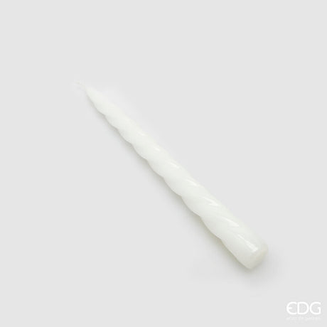 edg enzo de gasperi edg enzo de gasperi candela stelo twist h 23 cm d 22 mm cf 10 pz bianco ean 8059824153418
