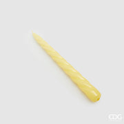 EDG Enzo De Gasperi Candela Stelo Twist H 23 Cm D 22 Mm Cf 10 Pz Giallo