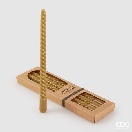 edg enzo de gasperi edg enzo de gasperi candela stelo twist h 30 cm cf 4 pz amber ean 8059824543103