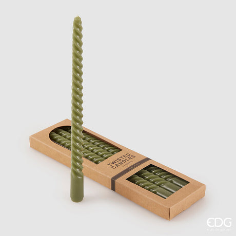 edg enzo de gasperi edg enzo de gasperi candela stelo twist h 30 cm cf 4 pz olive ean 8059824543165