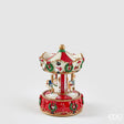 edg enzo de gasperi edg enzo de gasperi carillon natalizio cavallo giostra h17 125 cm bianco decorazione di natale ean 8059824677938