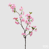 edg enzo de gasperi edg enzo de gasperi ciliegio ramo con foglie h 90 cm pianta artificiale colore rosa ean 8059824610126