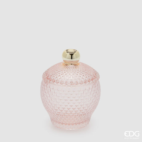 edg enzo de gasperi edg enzo de gasperi contenitore decorativo micro quadretti bombato h 145 cm d 105 cm rosa ean 8059824610492