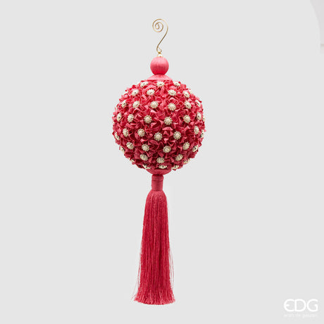 edg enzo de gasperi edg enzo de gasperi decorazione nappa flowery natale h 36 cm d 12 cm beauty ean 8059824186843