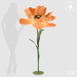 edg enzo de gasperi edg enzo de gasperi decoro anemone jumbo led 12v 300w con base h 160 cm d 100 cm arancione ean 8059824640277
