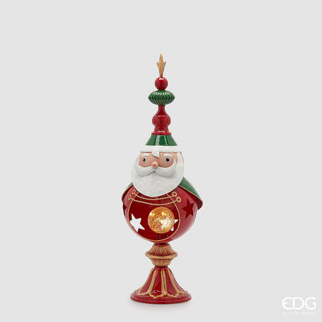 edg enzo de gasperi edg enzo de gasperi decoro babbo natale led h 53 cm d 16 cm green red ean 8059824542106