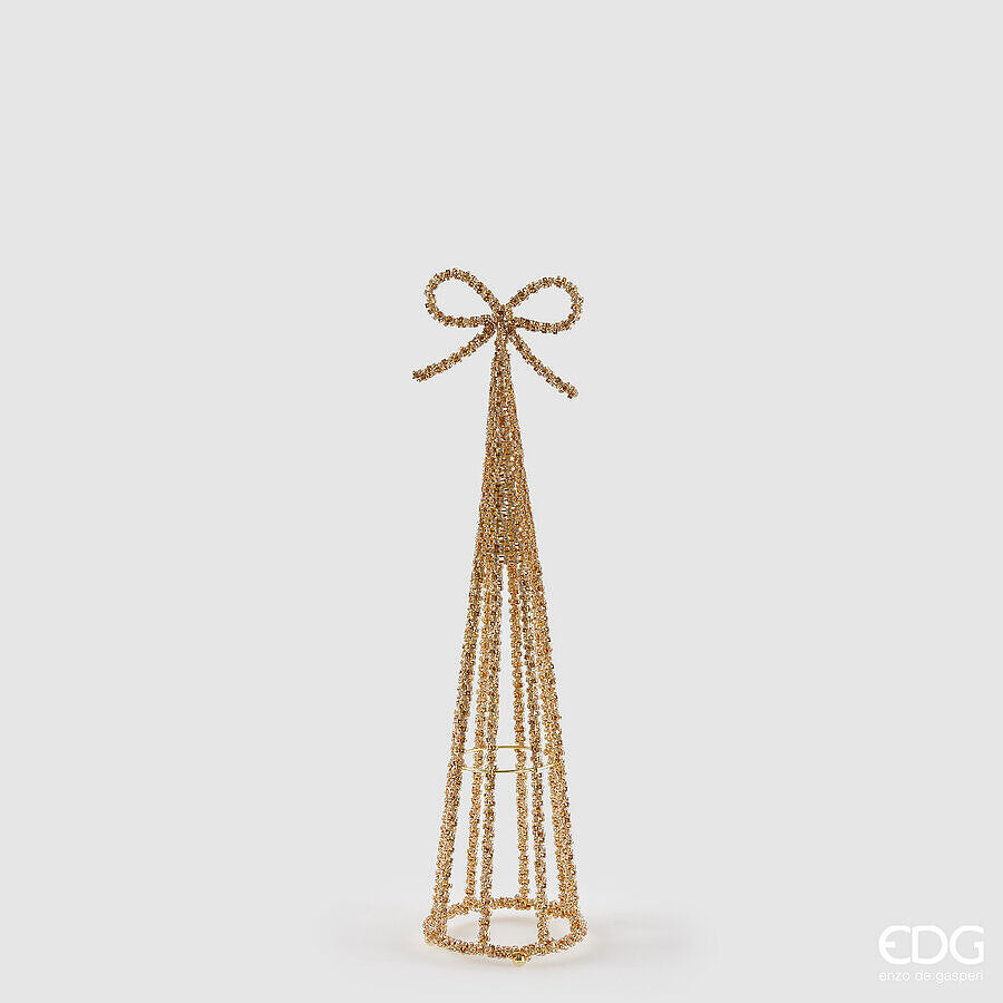 edg enzo de gasperi edg enzo de gasperi decoro cono jewel natale h 48 cm gold ean 8059824497437