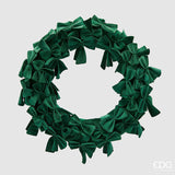 edg enzo de gasperi edg enzo de gasperi decoro corona con fiocchi natale d 60 cm green ean 8059824582072