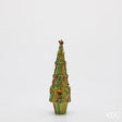 edg enzo de gasperi edg enzo de gasperi decoro decoglitter pino e fiocchi di natale h 31 cm d 10 cm poliresina multicolor ean 8059824597953