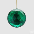 edg enzo de gasperi edg enzo de gasperi decoro diamante rotondo di natale da appendere d 10 cm l 45 cm pp emerald green ean 8059824535627