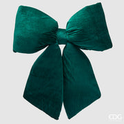 EDG Enzo De Gasperi Decoro Fiocco di Natale H 63 Cm L 62 Cm Velluto Verde