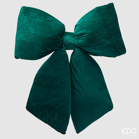 edg enzo de gasperi edg enzo de gasperi decoro fiocco di natale h 63 cm l 62 cm velluto verde ean 8059824577696