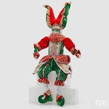 edg enzo de gasperi edg enzo de gasperi decoro giullare natale h 90 cm green red ean 8059824567239