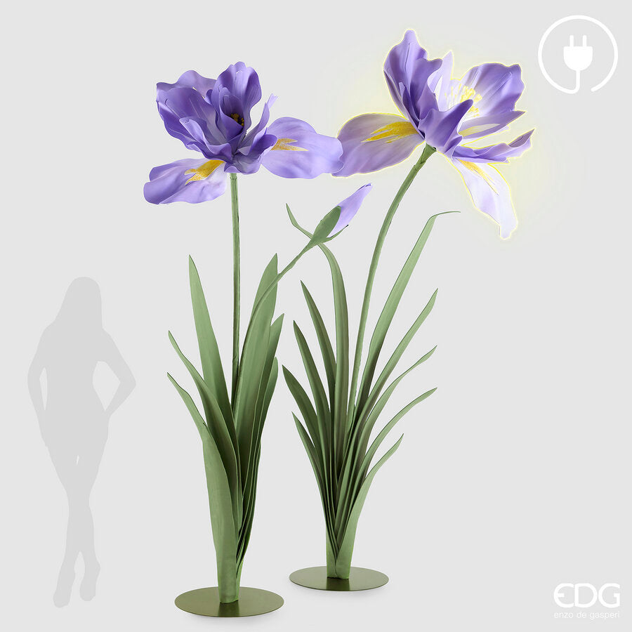 edg enzo de gasperi edg enzo de gasperi decoro iris jumbo led 12v 300w h 280 cm l 160 cm h 250 cm l 140 cm violet ean 8059824640307
