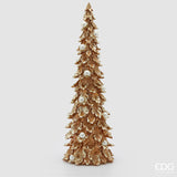 edg enzo de gasperi edg enzo de gasperi decoro pino di natale con perle h 64 cm d 21 cm gold ean 8059824562890