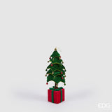 edg enzo de gasperi edg enzo de gasperi decoro pino di natale su pacco da appendere h 70 cm telescopico green ean 8059824521118