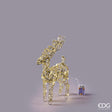 edg enzo de gasperi edg enzo de gasperi decoro renna di natale led intreccio 40 microled h 37 cm l 25 cm l 12 cm ip20 gold ean 8059824545862