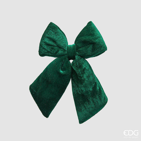 edg enzo de gasperi edg enzo de gasperi fiocco natale velluto h 20 cm l 15 cm green ean 8059824603197