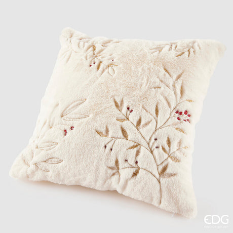 edg enzo de gasperi edg enzo de gasperi furry cuscino quadrato natalizio 45 x 45 cm bianco ean 8059824547729