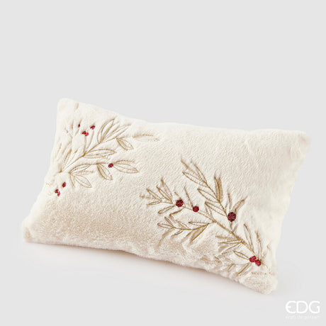 edg enzo de gasperi edg enzo de gasperi furry cuscino rettangolare natalizio 50 x 30 cm bianco ean 8059824547903