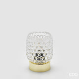 edg enzo de gasperi edg enzo de gasperi lampada da tavolo bubbles rotondo led h 11 cm d 85 cm ip20 scatola regalo natural ean 8059824611079