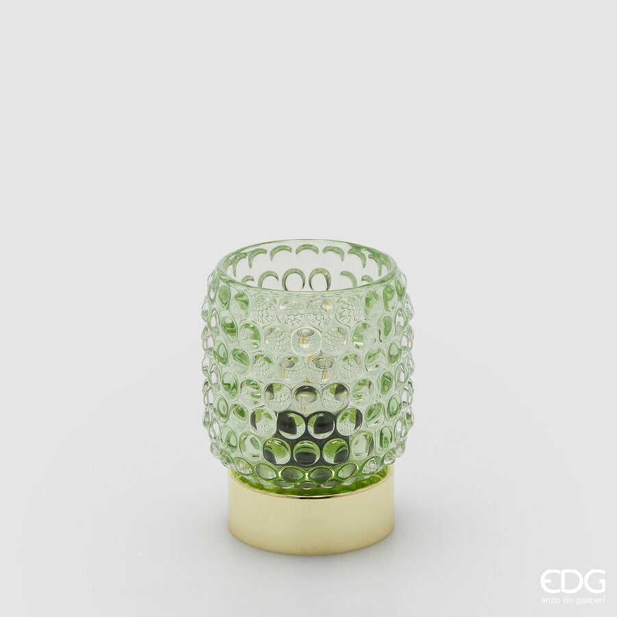 edg enzo de gasperi edg enzo de gasperi lampada da tavolo bubbles rotondo led h 11 cm d 85 cm ip20 scatola regalo verde ean 8059824611093