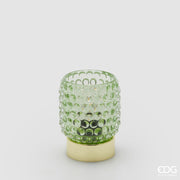 EDG Enzo De Gasperi Lampada da Tavolo Bubbles Rotondo Led H 11 Cm D 8,5 Cm IP20 Scatola Regalo Verde