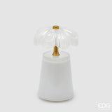 edg enzo de gasperi edg enzo de gasperi lampada da tavolo lily h 1750 cm d 11 cm ip20 bianco scatola regalo ean 8059824607805