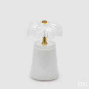 EDG Enzo De Gasperi Lampada da Tavolo Lily H 17,50 Cm D 11 Cm IP20 Bianco Scatola Regalo