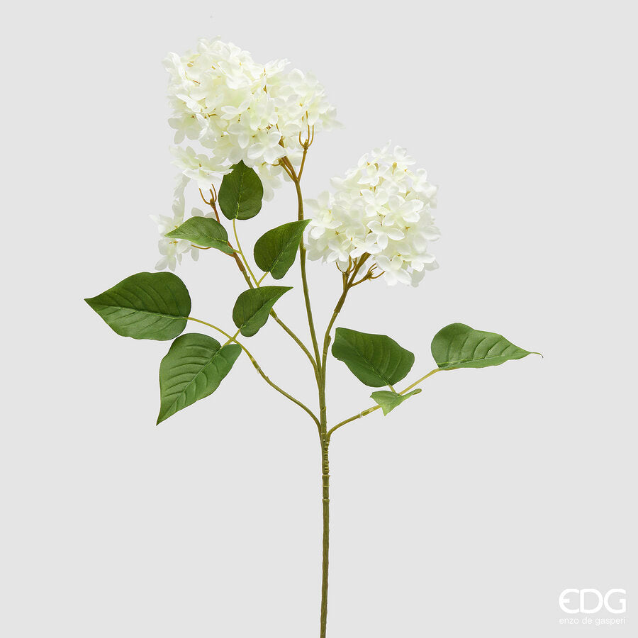 edg enzo de gasperi edg enzo de gasperi lilla ramo con foglie h 78 cm pianta artificiale colore bianco ean 8059824615114