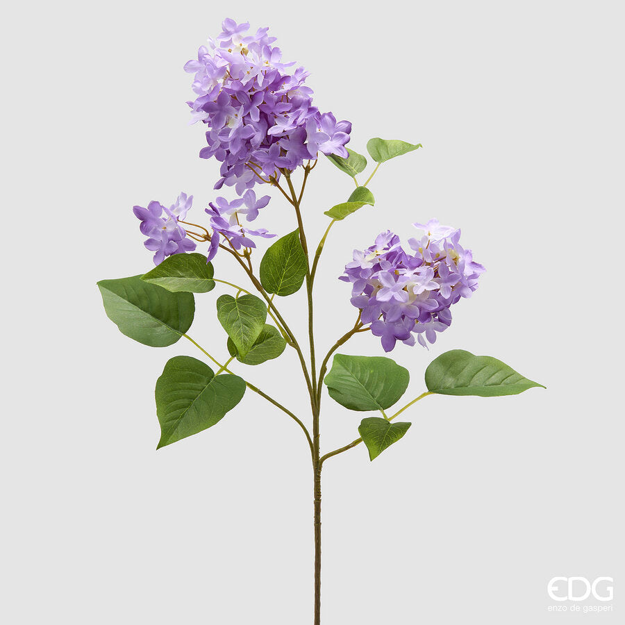 edg enzo de gasperi edg enzo de gasperi lilla ramo con foglie h 78 cm pianta artificiale colore violet mix ean 8059824615152