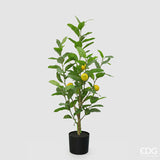edg enzo de gasperi edg enzo de gasperi limone vogue x4 con vaso pianta artificiale h 97 cm verde giallo ean 8059824607454