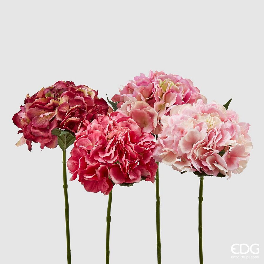edg enzo de gasperi edg enzo de gasperi ortensia olis ramo ass h 45 cm pianta artificiale vari tipi rosa1 pz ean 8059824991218