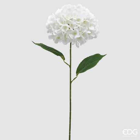 edg enzo de gasperi edg enzo de gasperi ortensia ramo con foglie h 70 cm pianta artificiale bianco ean 8059824634603