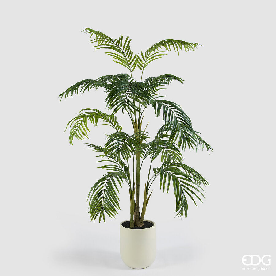 edg enzo de gasperi edg enzo de gasperi palma areca vogue con vaso pianta artificiale h 183 cm verde ean 8059824607393