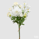 edg enzo de gasperi edg enzo de gasperi peonia bouquet mix cespuglio artificiale h 60 cm avorio ean 8059824615558