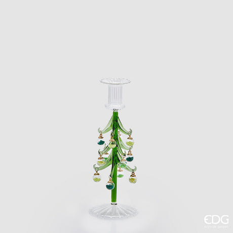 edg enzo de gasperi edg enzo de gasperi portacandela pino di natale h 245 cm d 9 cm green ean 8059824571939