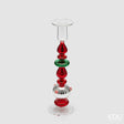 edg enzo de gasperi edg enzo de gasperi portacandela strati di natale h 245 cm d 65 cm green red ean 8059824572233