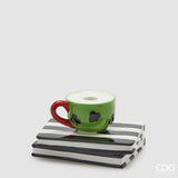edg enzo de gasperi edg enzo de gasperi portacandela tazza libro h 10 cm l 17 cm l 14 cm natale white black ean 8059824552846