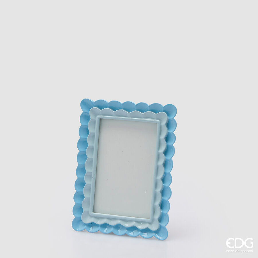 edg enzo de gasperi edg enzo de gasperi portafoto cornice balze rettangolare h 20 cm l 15 cm blu ean 8059824632845