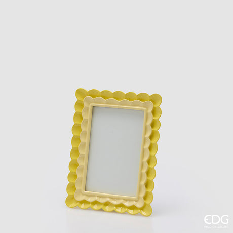 edg enzo de gasperi edg enzo de gasperi portafoto cornice balze rettangolare h 20 cm l 15 cm giallo ean 8059824632869