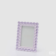 EDG Enzo De Gasperi Portafoto Cornice Balze Rettangolare H 20 Cm L 15 Cm Lilla
