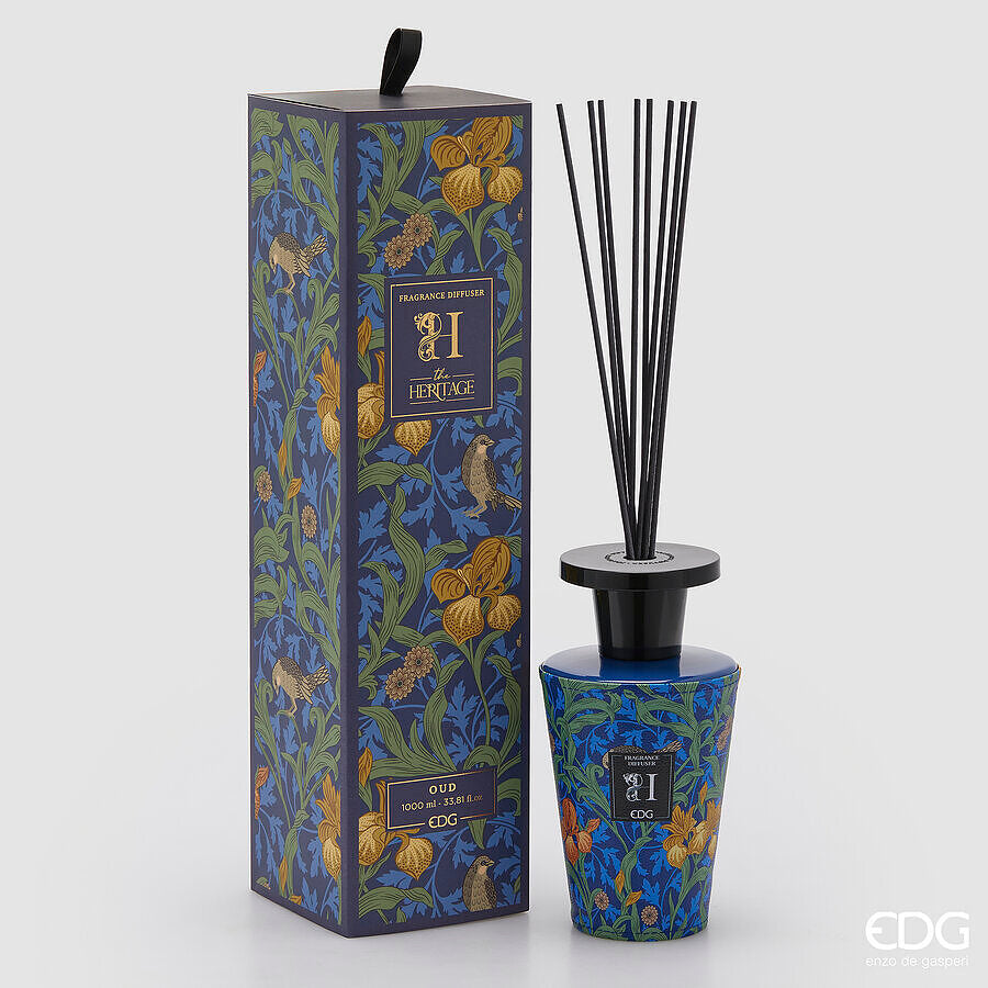 edg enzo de gasperi edg enzo de gasperi profumatore bottiglia heritage 1 000 ml h 23 cm oud ean 8059824525772