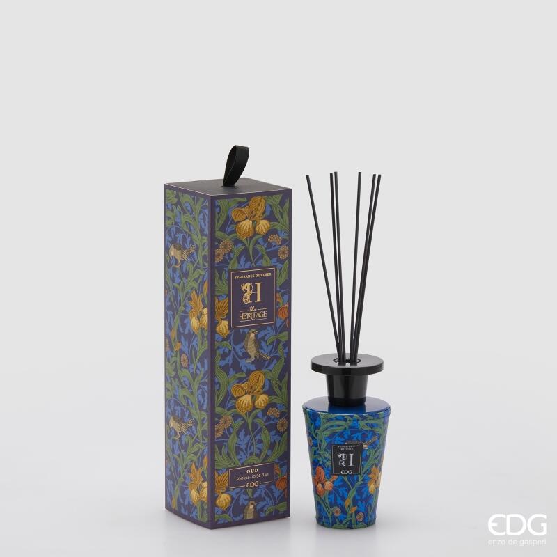 edg enzo de gasperi edg enzo de gasperi profumatore bottiglia heritage 300 ml h 17 cm oud ean 8059824525659
