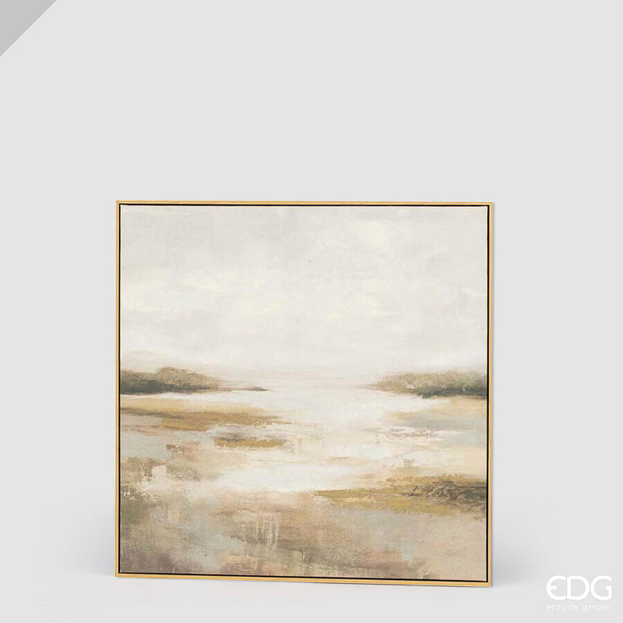 edg enzo de gasperi edg enzo de gasperi quadro abstract desert 80 x 80 cm cream decorazione parete design moderno casa ean 8059824670984