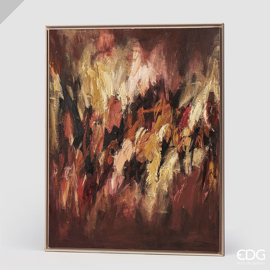 edg enzo de gasperi edg enzo de gasperi quadro abstract rettangolare fiamme 150x120 cm decorazione parete design moderno casa ean 8059824670700