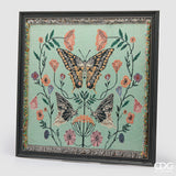 edg enzo de gasperi edg enzo de gasperi quadro farfalle quadrato 96 x 96 cm multicolor decorazione parete design moderno casa ean 8059824621023
